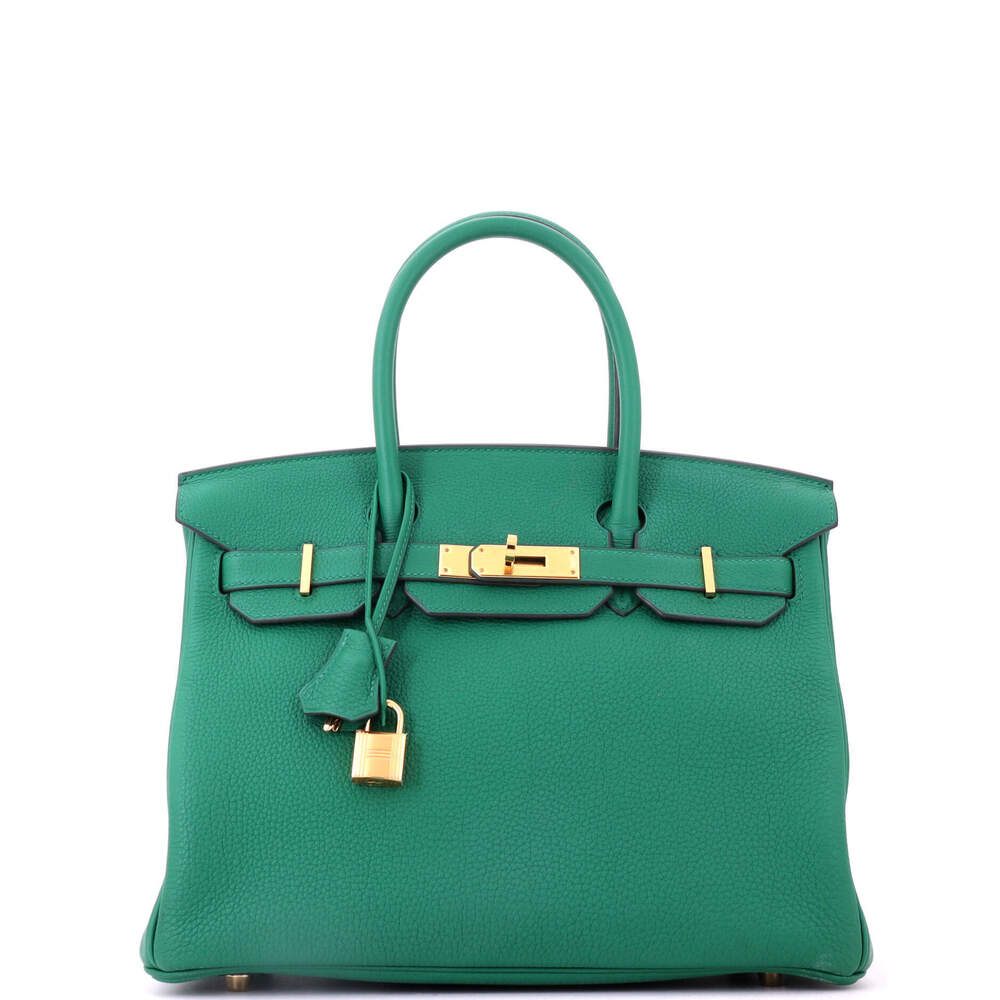 Hermes Birkin 30 Green Togo with Gold Hardware